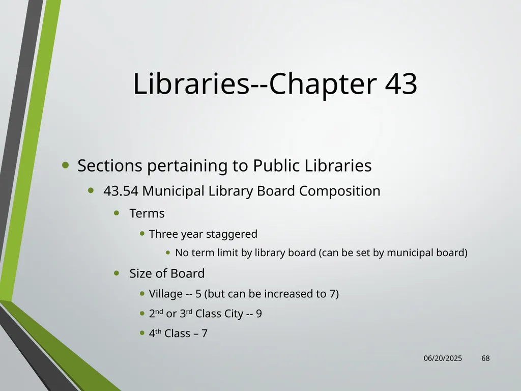 Library Director Orientation John Thompson, System - slide 68 of 96