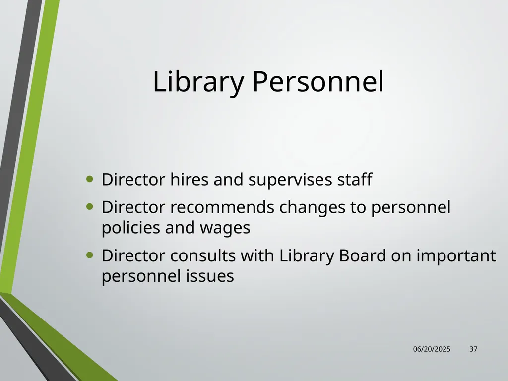 Library Director Orientation John Thompson, System - slide 37 of 96