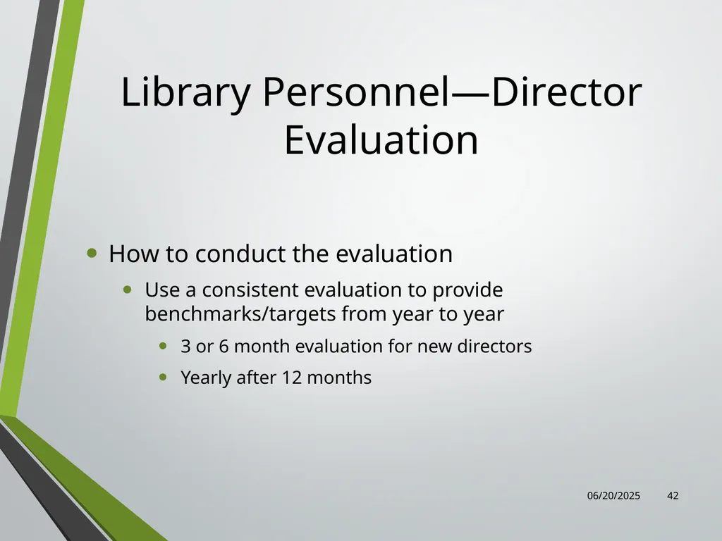 Library Director Orientation John Thompson, System - slide 42 of 96