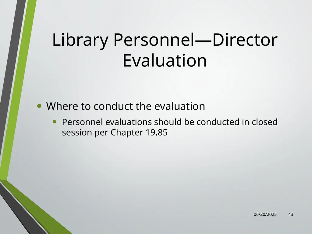 Library Director Orientation John Thompson, System - slide 43 of 96