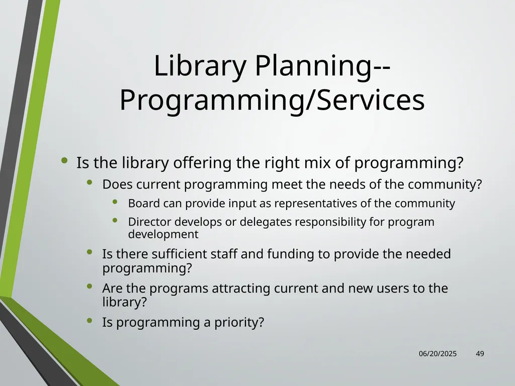Library Director Orientation John Thompson, System - slide 49 of 96