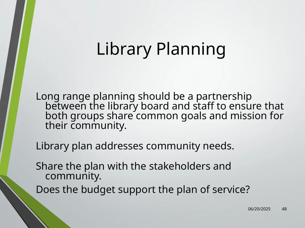 Library Director Orientation John Thompson, System - slide 48 of 96