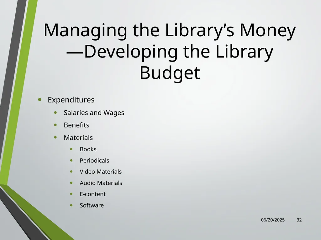 Library Director Orientation John Thompson, System - slide 32 of 96