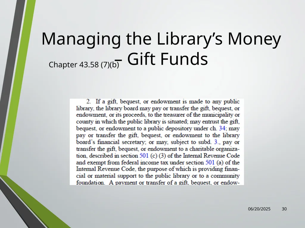 Library Director Orientation John Thompson, System - slide 30 of 96