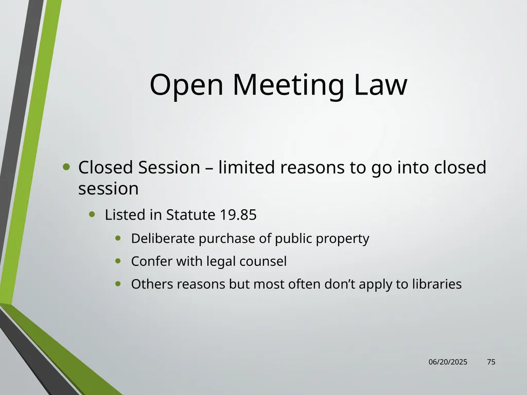 Library Director Orientation John Thompson, System - slide 75 of 96