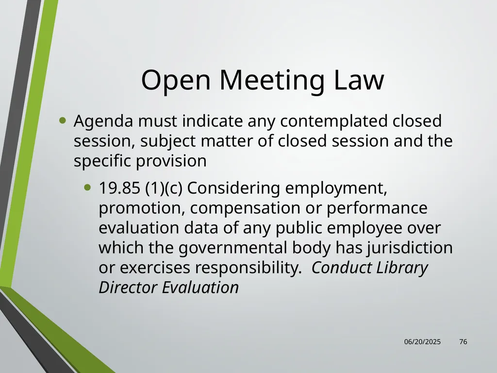 Library Director Orientation John Thompson, System - slide 76 of 96