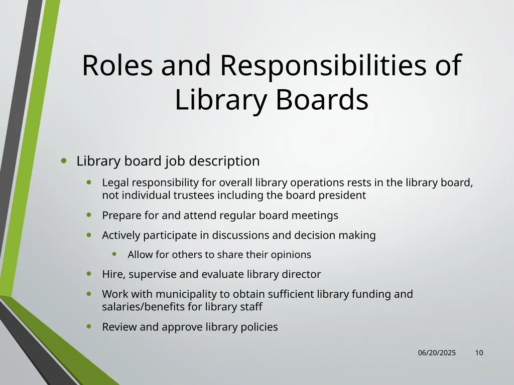 Library Director Orientation John Thompson, System - slide 10 of 96