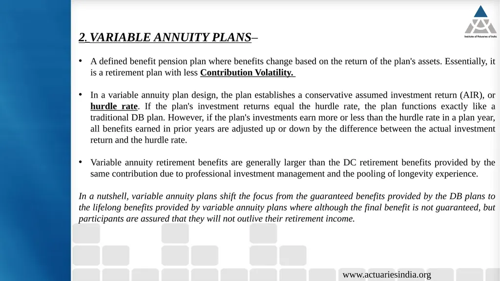 18th Current Issues in Retirement Benefits Online - slide 14 of 27