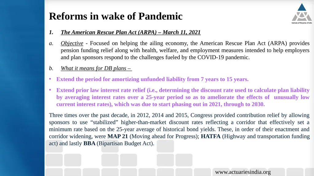 18th Current Issues in Retirement Benefits Online - slide 20 of 27