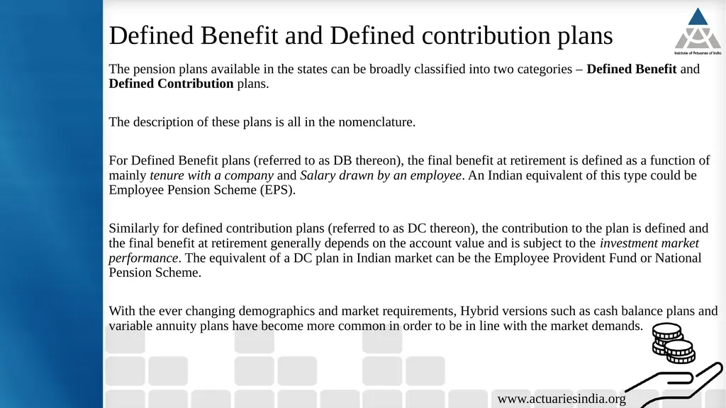 18th Current Issues in Retirement Benefits Online - slide 7 of 27
