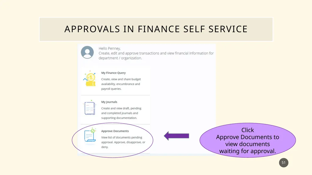 Finance self service journal entry training - slide 51 of 63