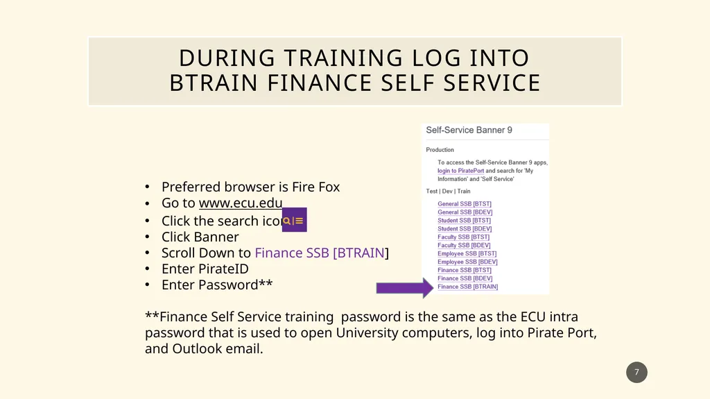 Finance self service journal entry training - slide 7 of 63