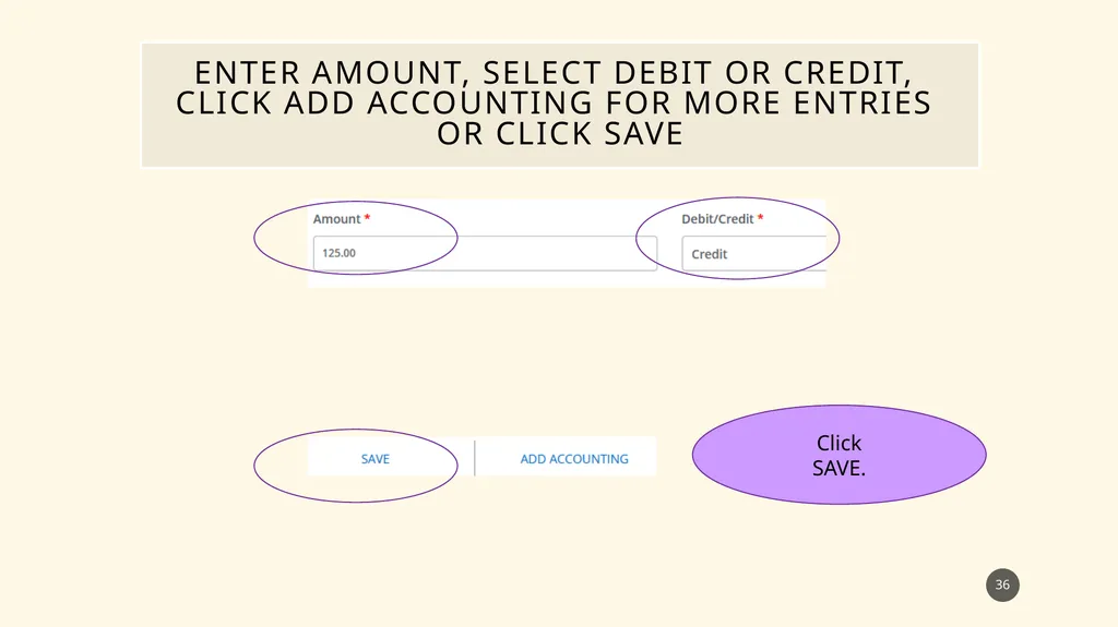 Finance self service journal entry training - slide 36 of 63