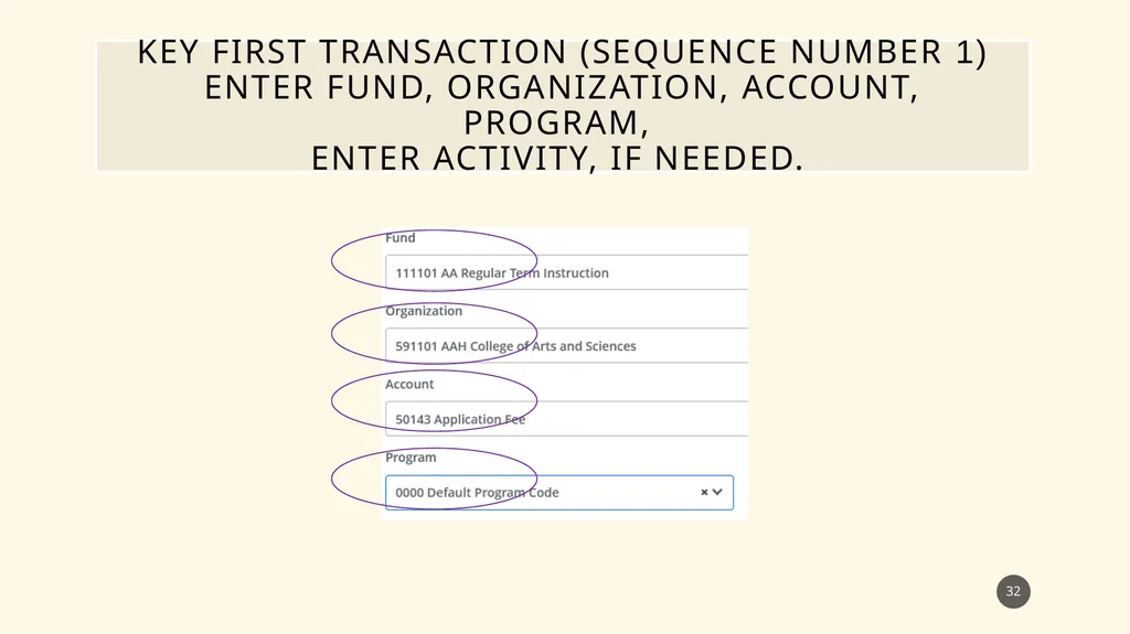 Finance self service journal entry training - slide 32 of 63