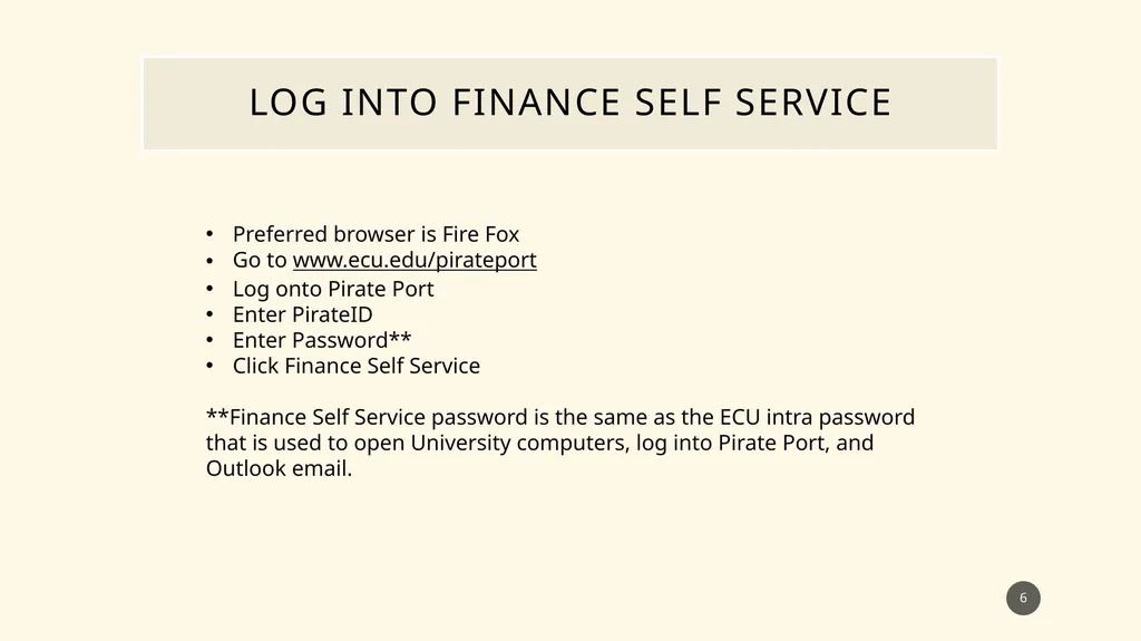 Finance self service journal entry training - slide 6 of 63