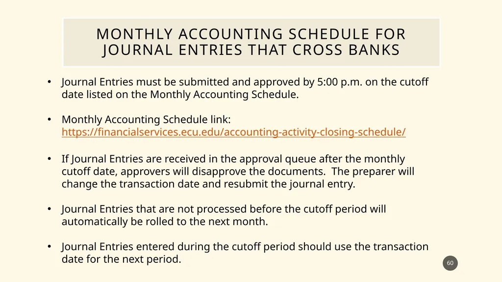 Finance self service journal entry training - slide 60 of 63