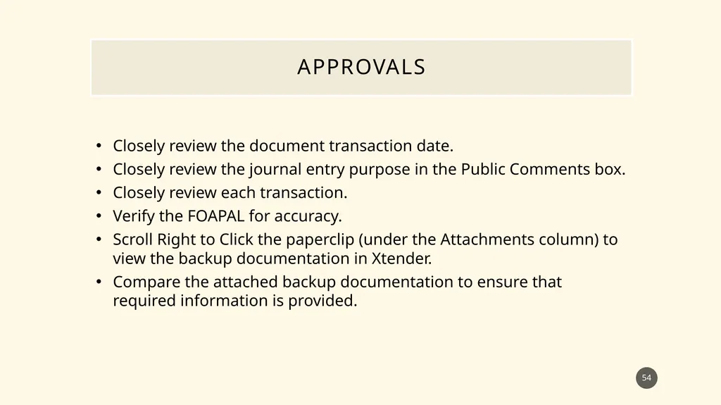 Finance self service journal entry training - slide 54 of 63