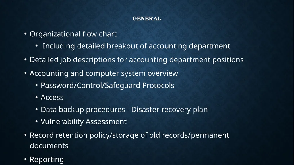 Preparing An Accounting Procedures Manual By John - slide 7 of 26