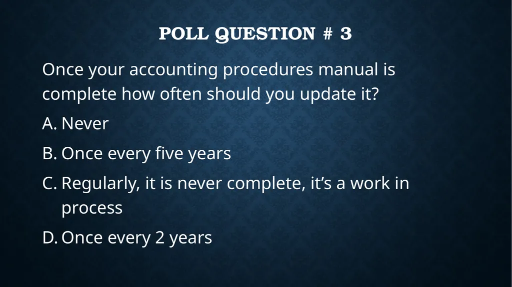 Preparing An Accounting Procedures Manual By John - slide 15 of 26