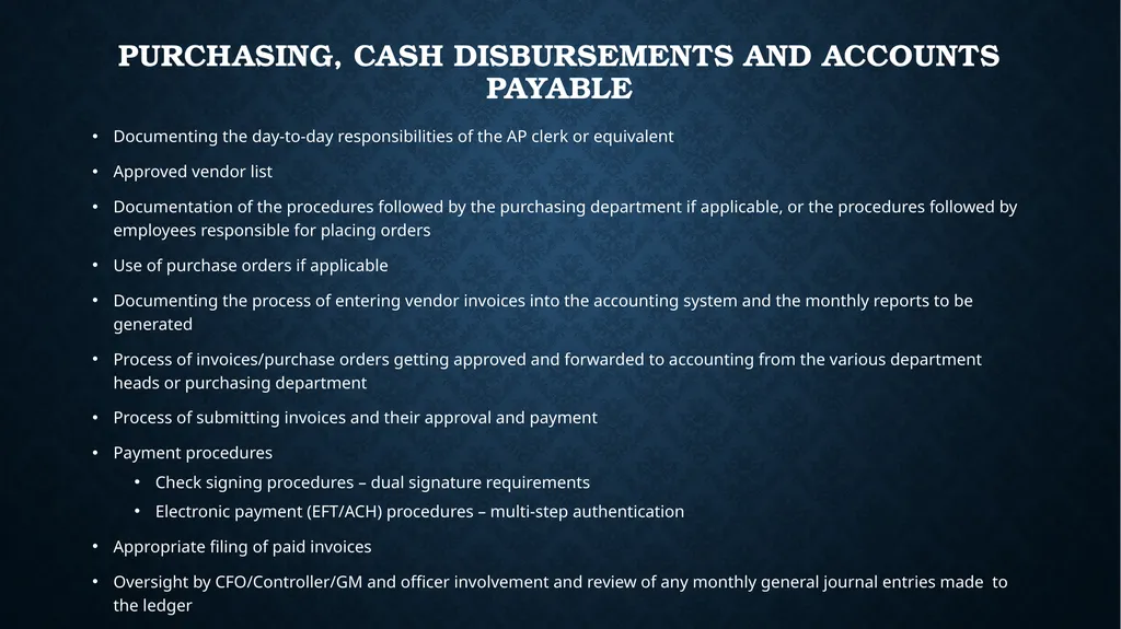 Preparing An Accounting Procedures Manual By John - slide 17 of 26