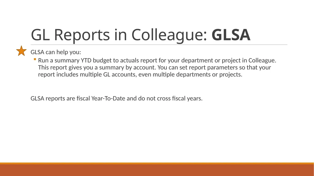 General Ledger Training Cloud Ellucian Colleague - slide 34 of 46