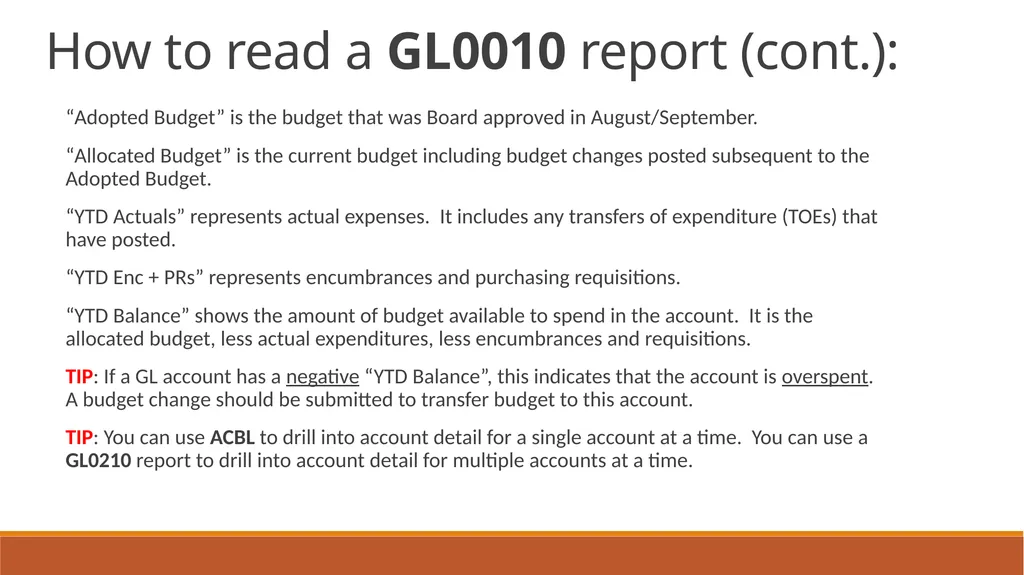 General Ledger Training Cloud Ellucian Colleague - slide 25 of 46