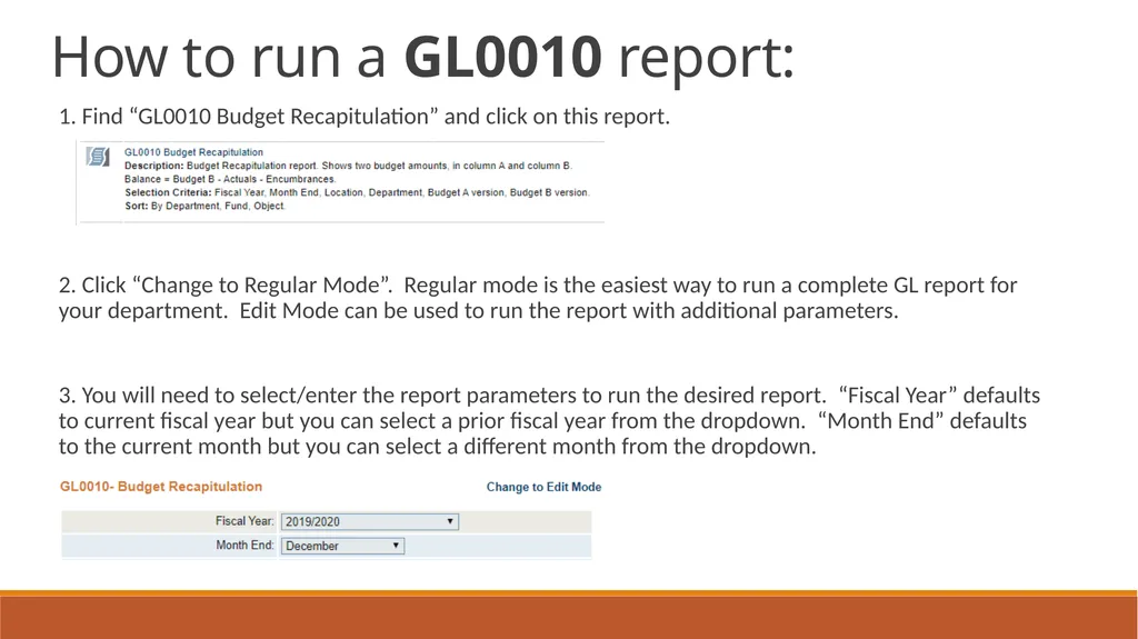 General Ledger Training Cloud Ellucian Colleague - slide 19 of 46