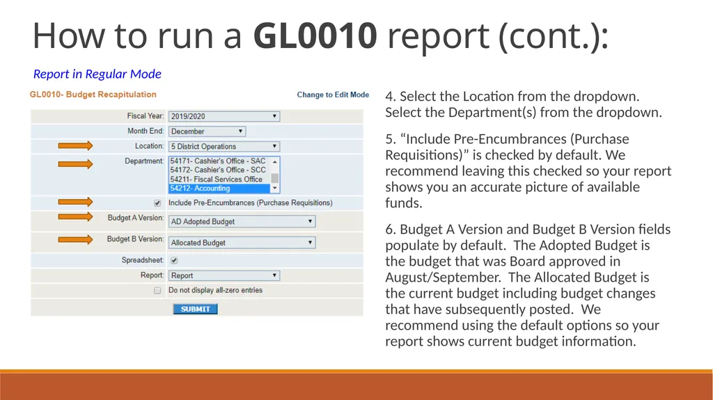 General Ledger Training Cloud Ellucian Colleague - slide 20 of 46