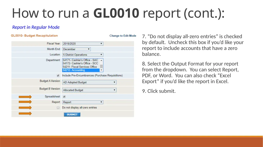 General Ledger Training Cloud Ellucian Colleague - slide 21 of 46