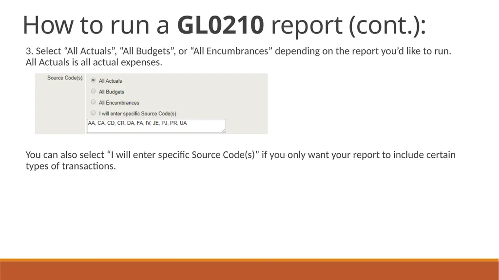 General Ledger Training Cloud Ellucian Colleague - slide 28 of 46