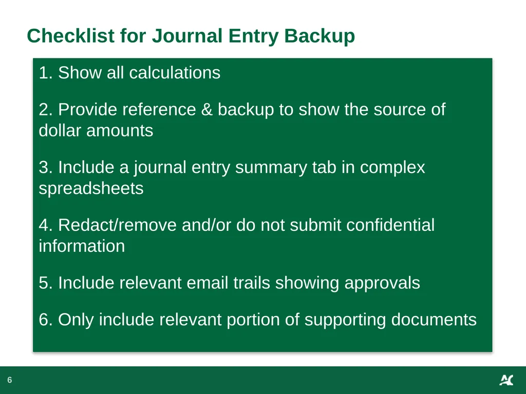 Workday Training for Year-End Journal Entry - slide 6 of 15