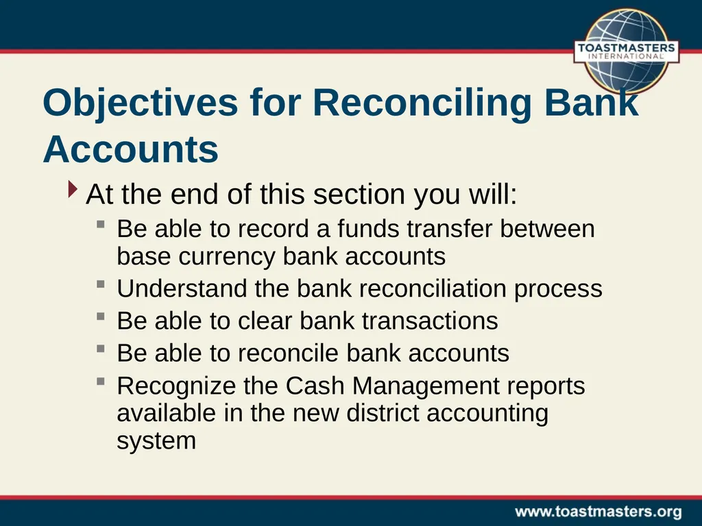 Using the District Accounting System Part 4: - slide 2 of 11