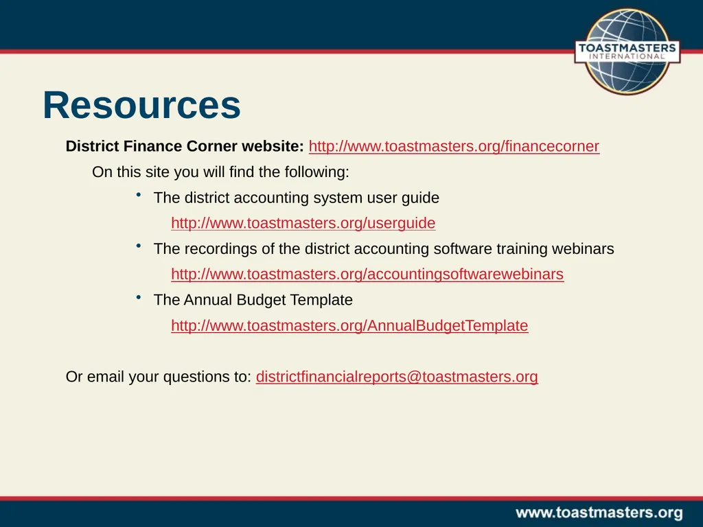 Using the District Accounting System Part 4: - slide 11 of 11