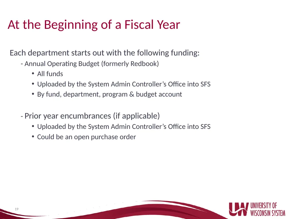 UW System Administration Budget Basics and - slide 19 of 35