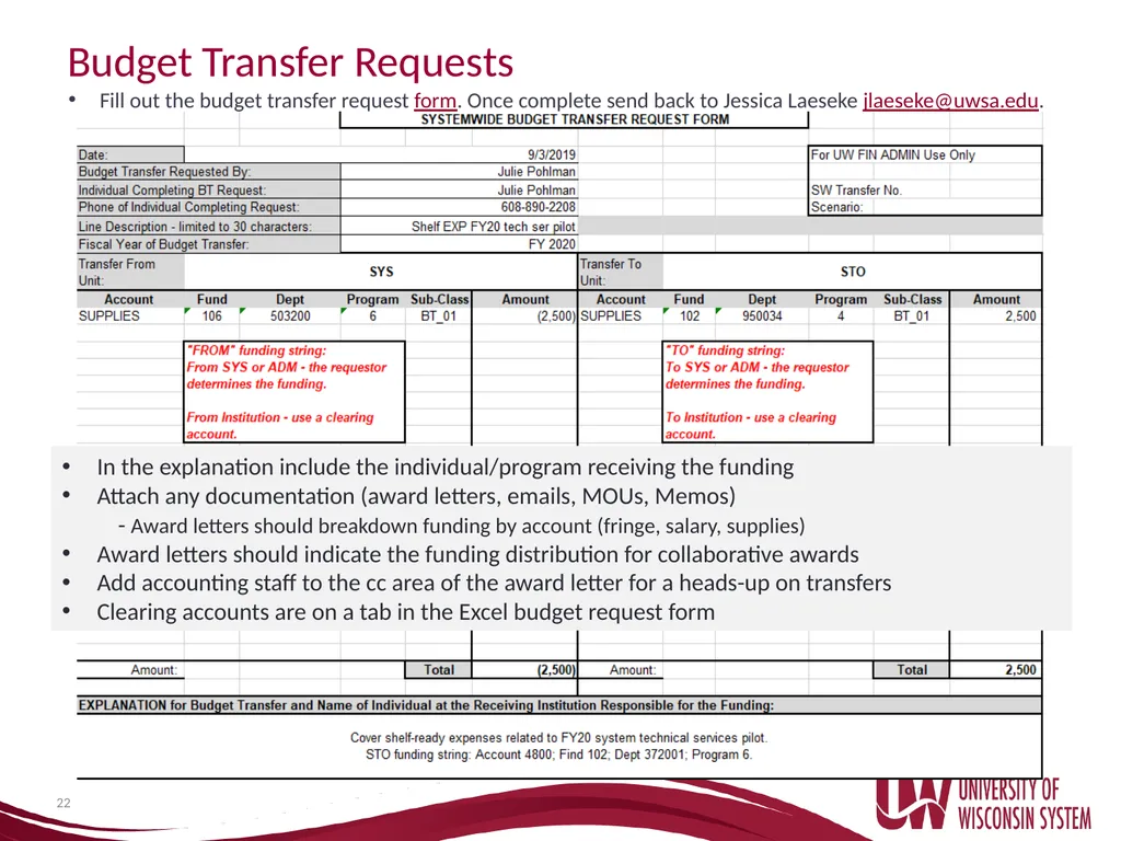 UW System Administration Budget Basics and - slide 22 of 35