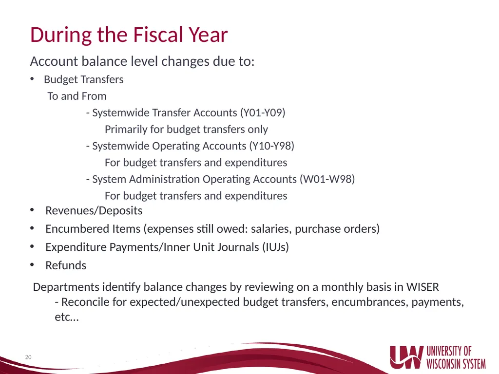 UW System Administration Budget Basics and - slide 20 of 35