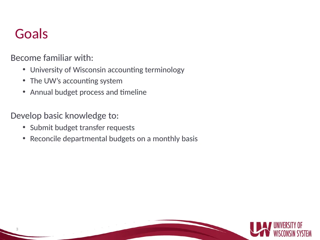 UW System Administration Budget Basics and - slide 3 of 35