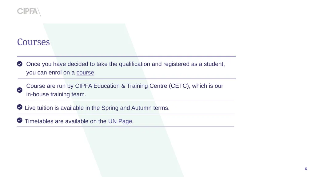 202 CIPFA Professional Accountancy Qualification - slide 6 of 15