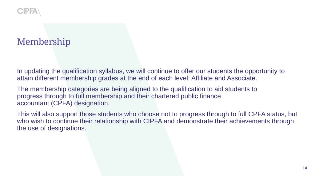 202 CIPFA Professional Accountancy Qualification - slide 14 of 15