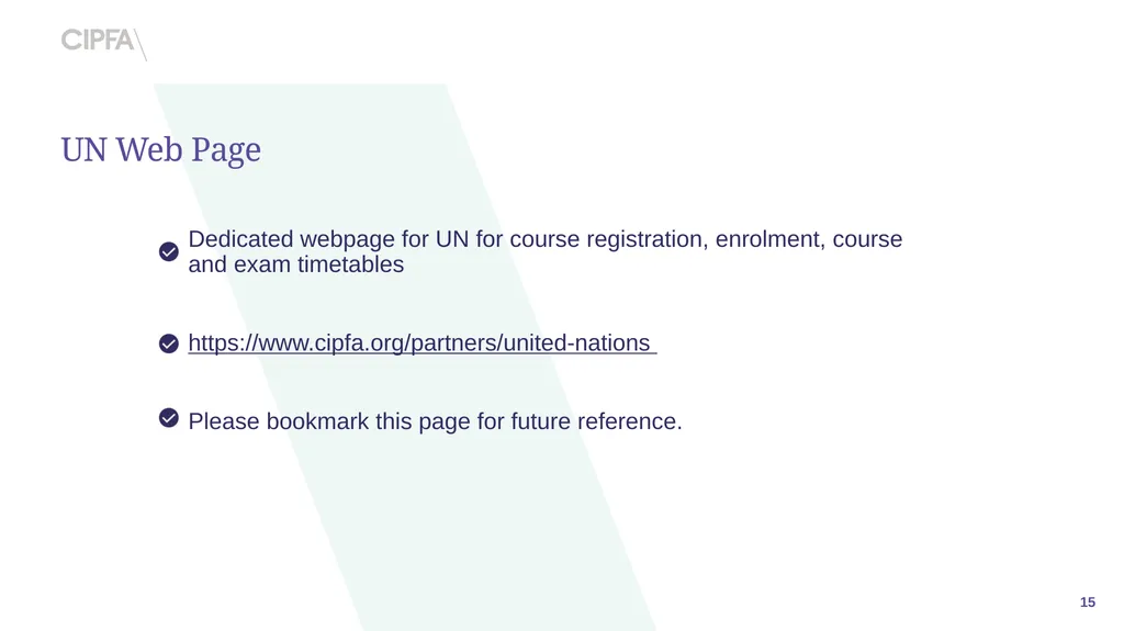 202 CIPFA Professional Accountancy Qualification - slide 15 of 15