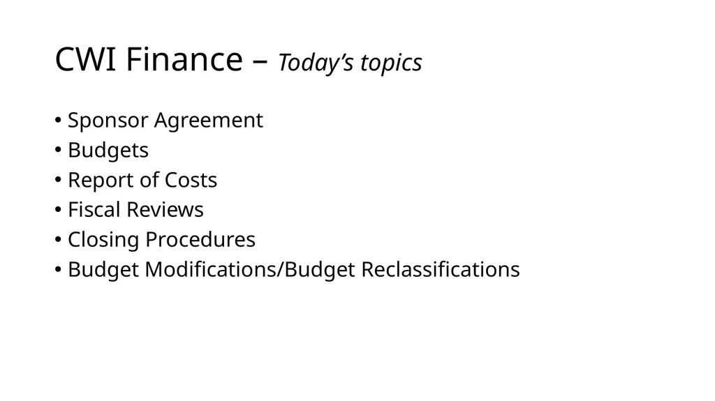 Center for Workforce Inclusion Finance Training - slide 3 of 16