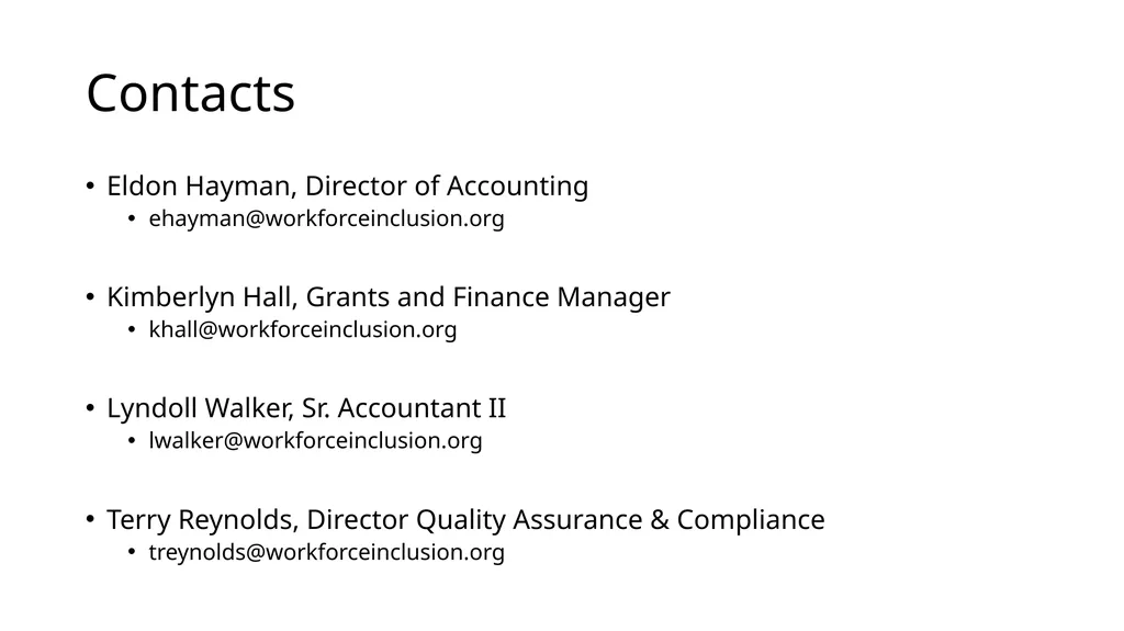 Center for Workforce Inclusion Finance Training - slide 4 of 16