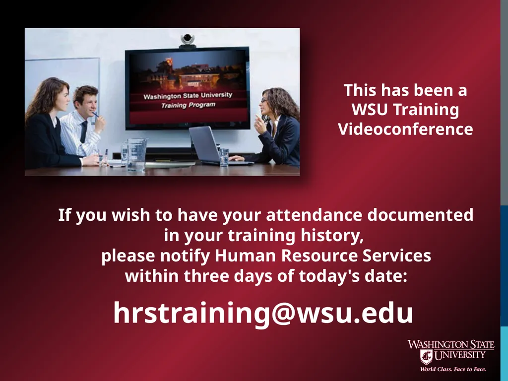 Introduction to WSU Accounting Updated October - slide 45 of 45