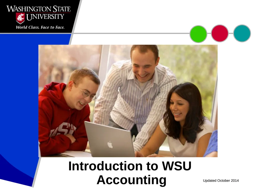 Introduction to WSU Accounting Updated October - slide 1 of 45