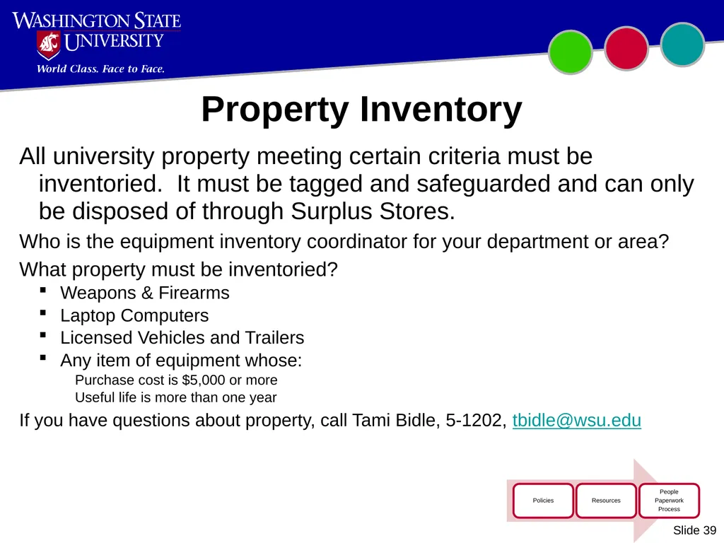 Introduction to WSU Accounting Updated October - slide 39 of 45