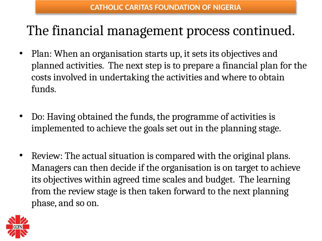 FINANCIAL MANAGEMENT ESSENTIALS FOR NGOs ( Adapted - slide 12 of 31