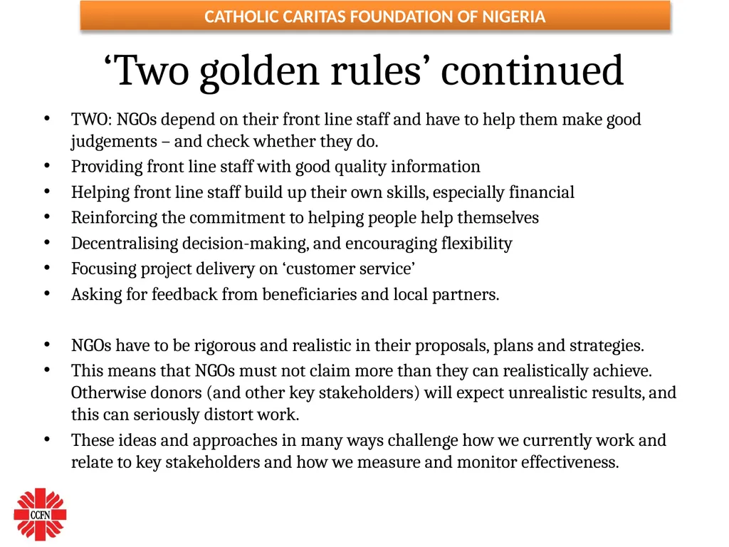 FINANCIAL MANAGEMENT ESSENTIALS FOR NGOs ( Adapted - slide 4 of 31