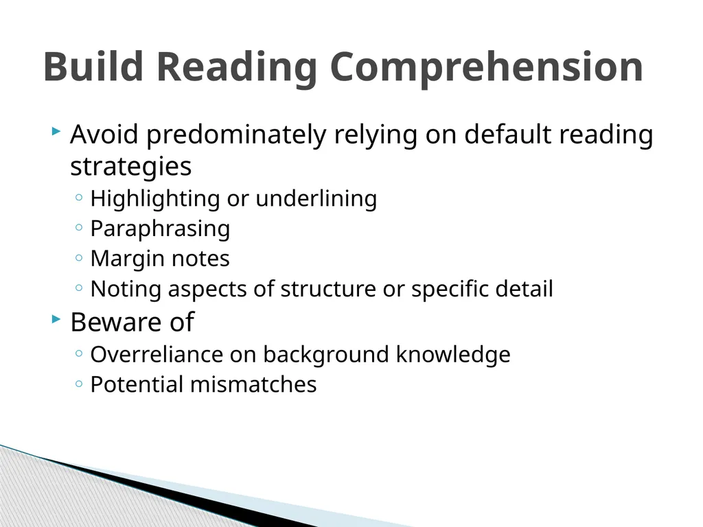 Building Reading Comprehension Jeff Minneti - slide 8 of 17