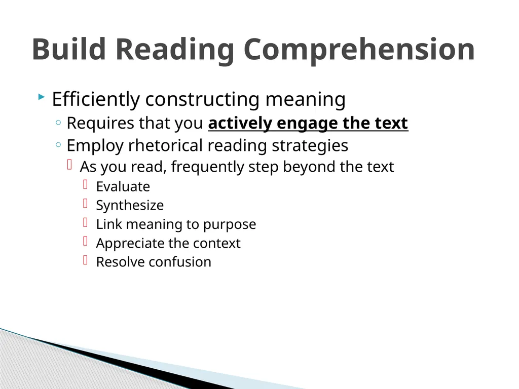 Building Reading Comprehension Jeff Minneti - slide 6 of 17