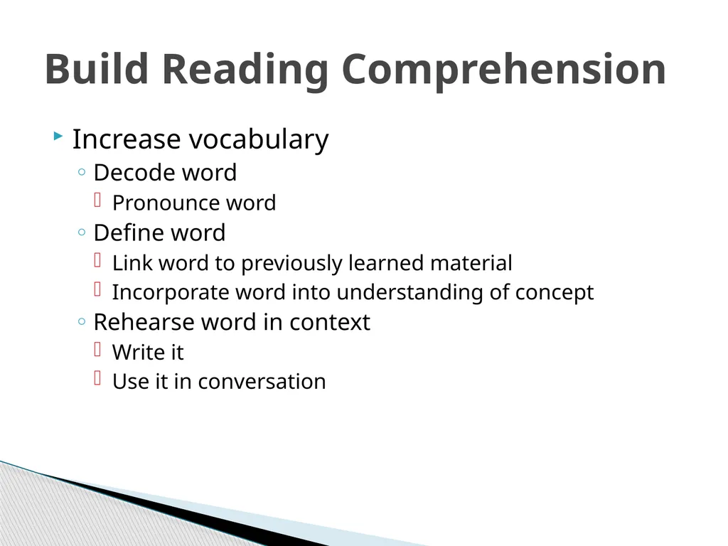 Building Reading Comprehension Jeff Minneti - slide 5 of 17